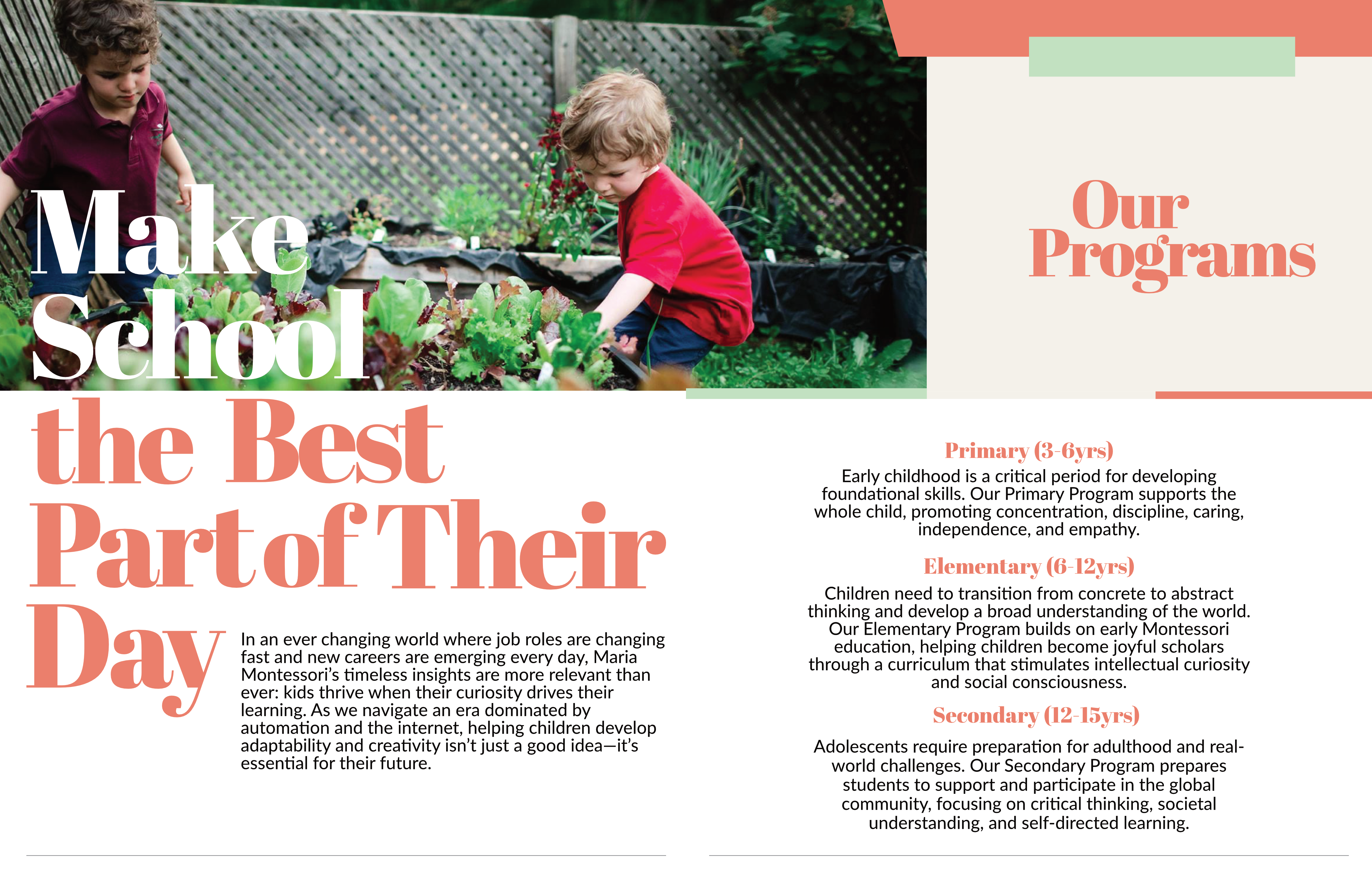 Intro Brochure for a school
